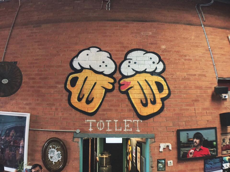 Young Henrys Brewery: Kissing Beers Mural