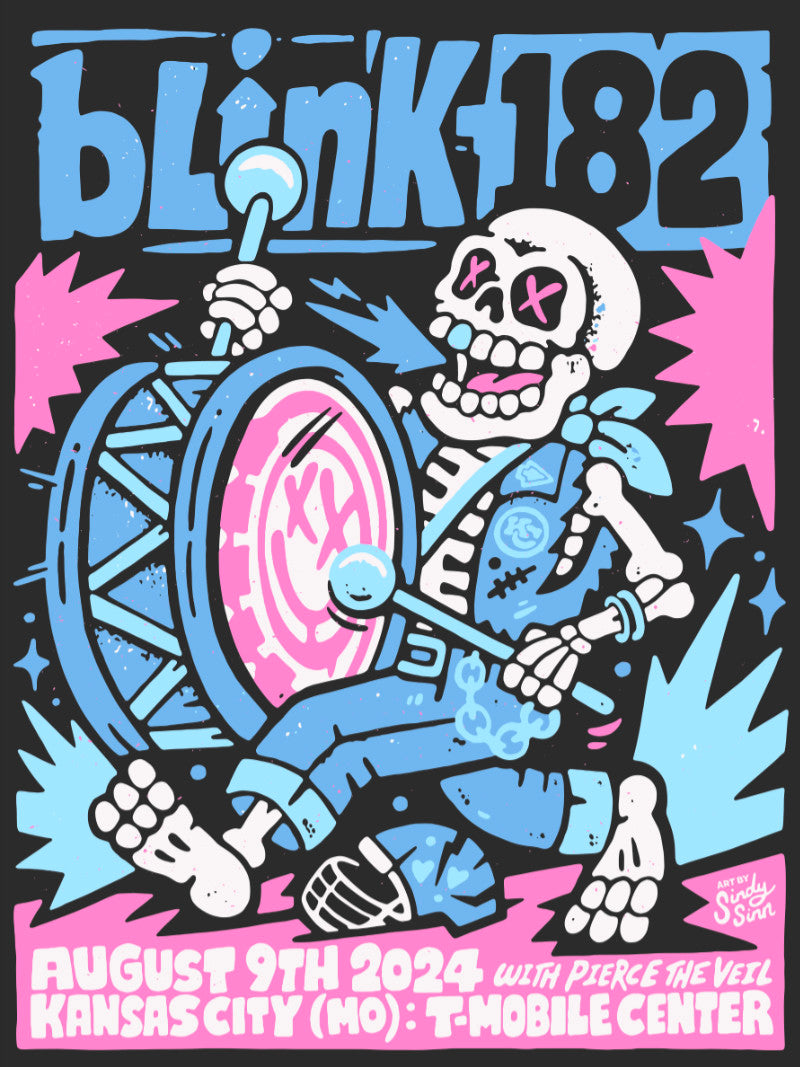 Blink 182 - Kansas City Usa Tour Poster