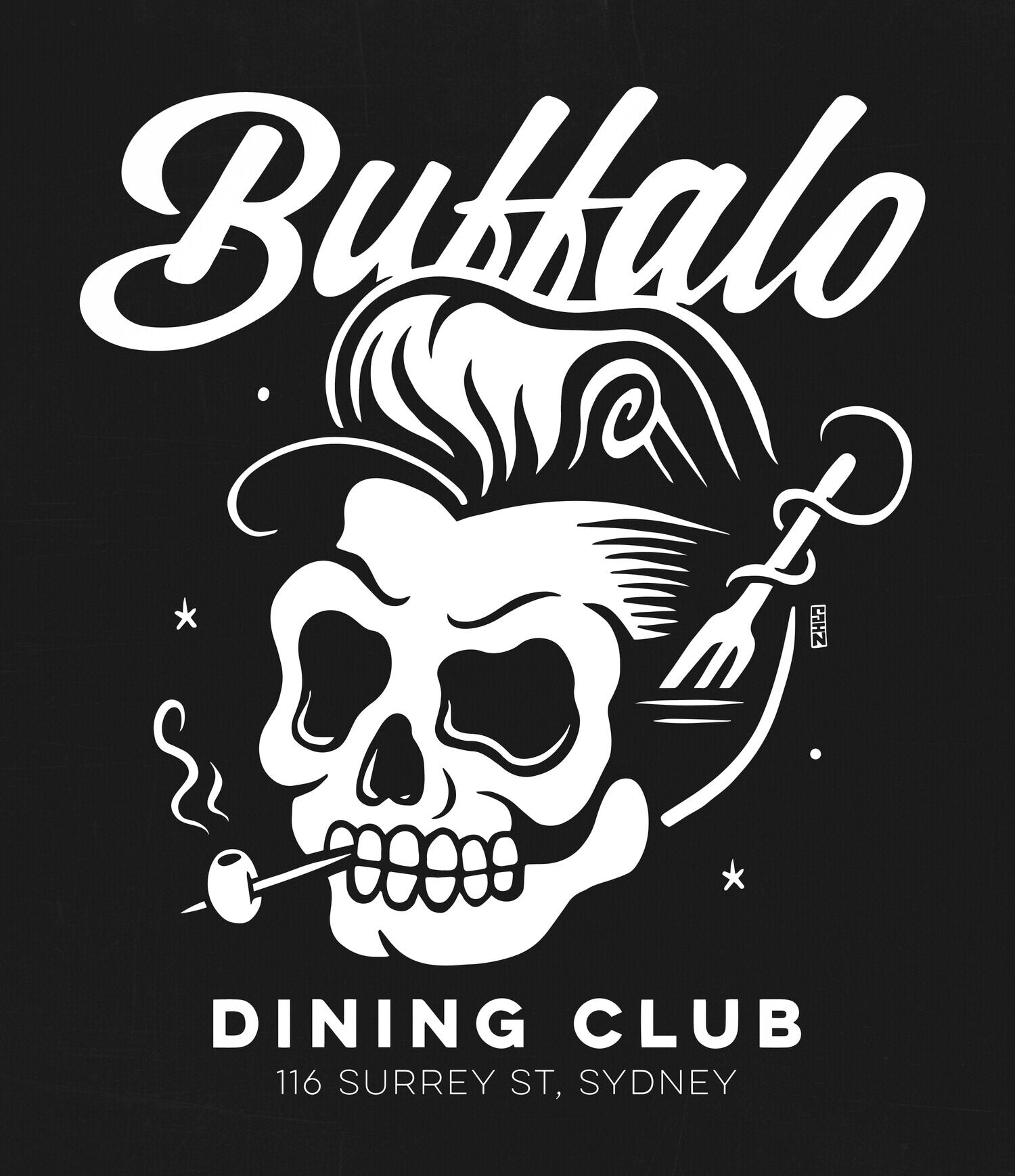Buffalo Dining – T‑Shirt Artwork