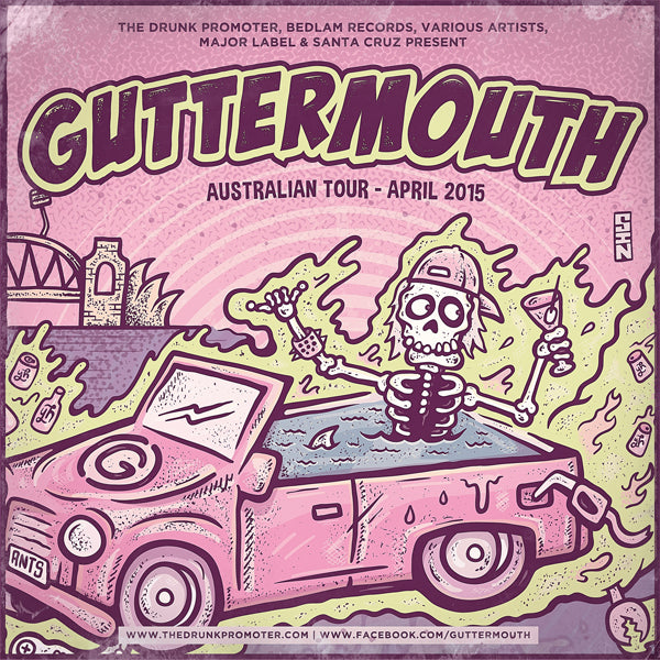 Guttermouth: Australian Tour Poster 2015