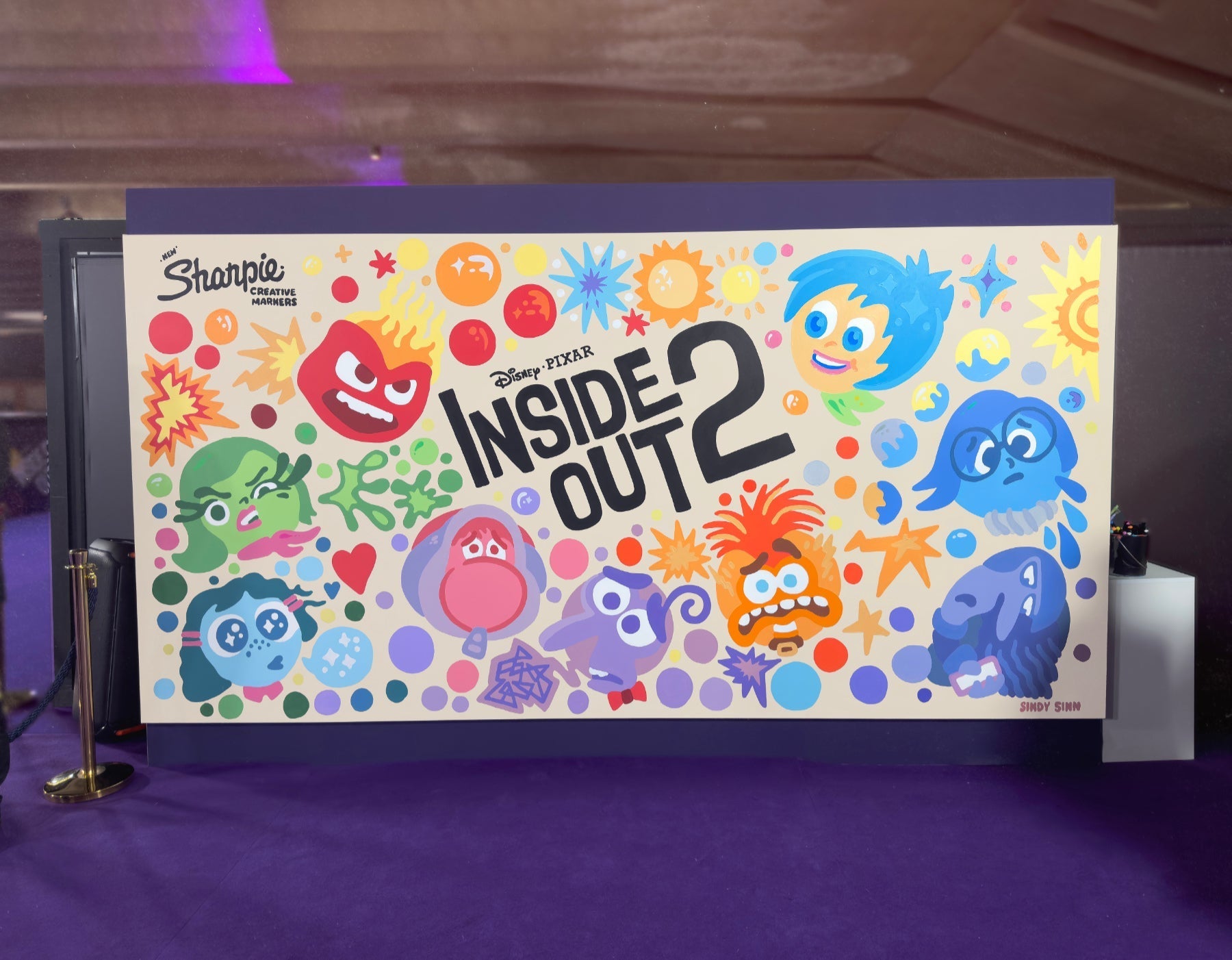 Disney – Inside Out 2 Live Mural