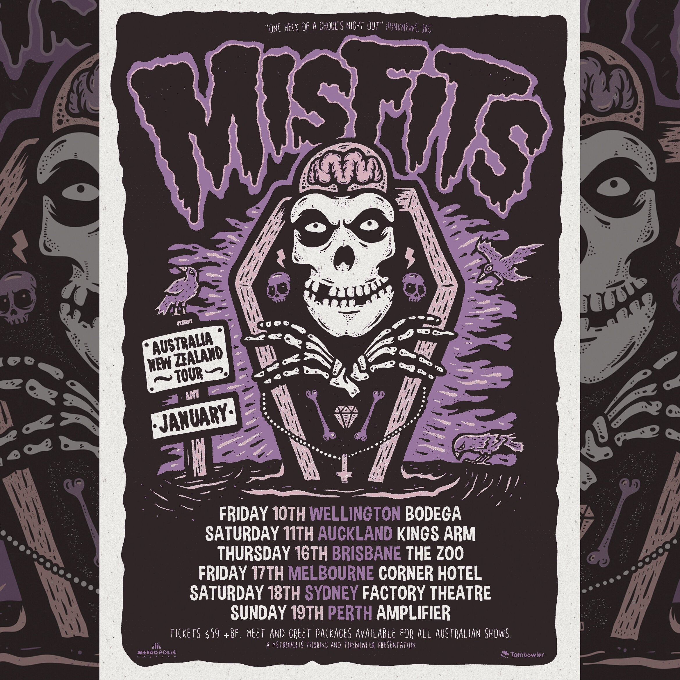 Misfits: 2014 Australian Tour Poster