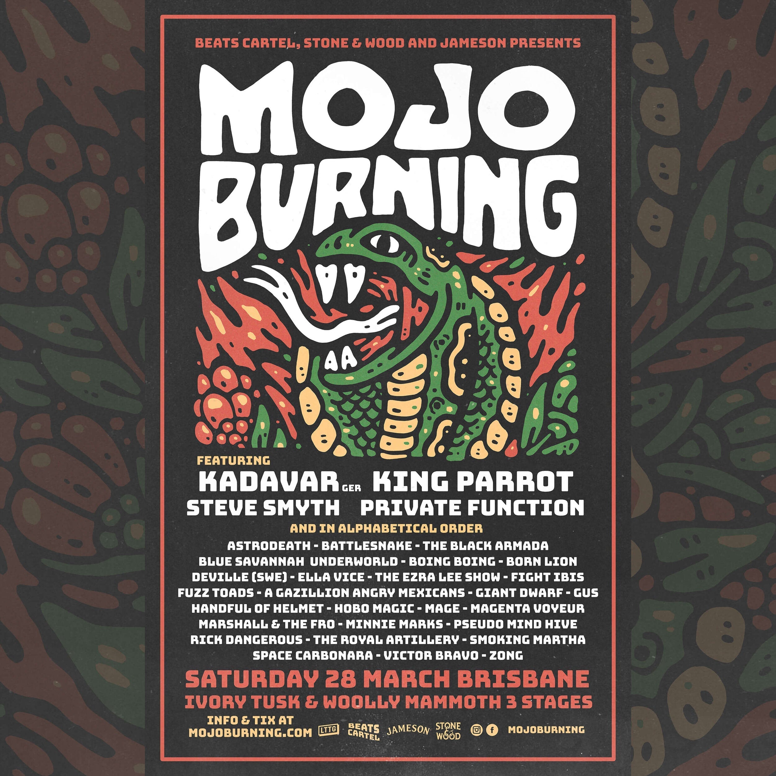 Mojo Burning: 2019 Festival Artwork