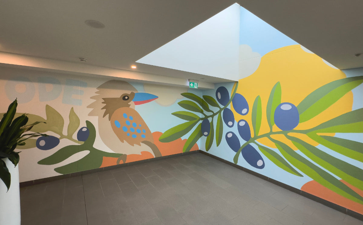 Ode – Apartment Lobby Mural Marrickville