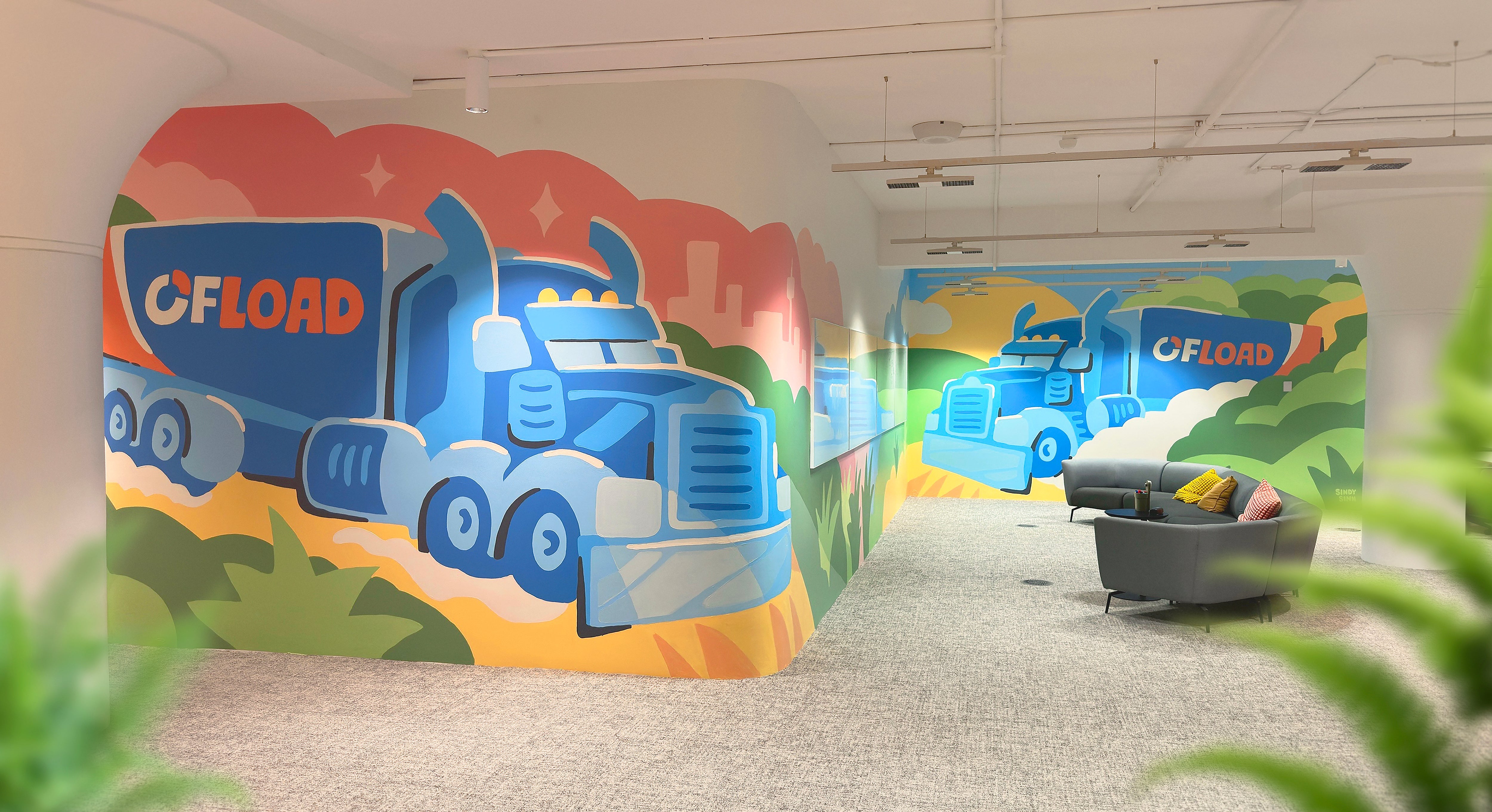 Ofload – Office Mural Sydney