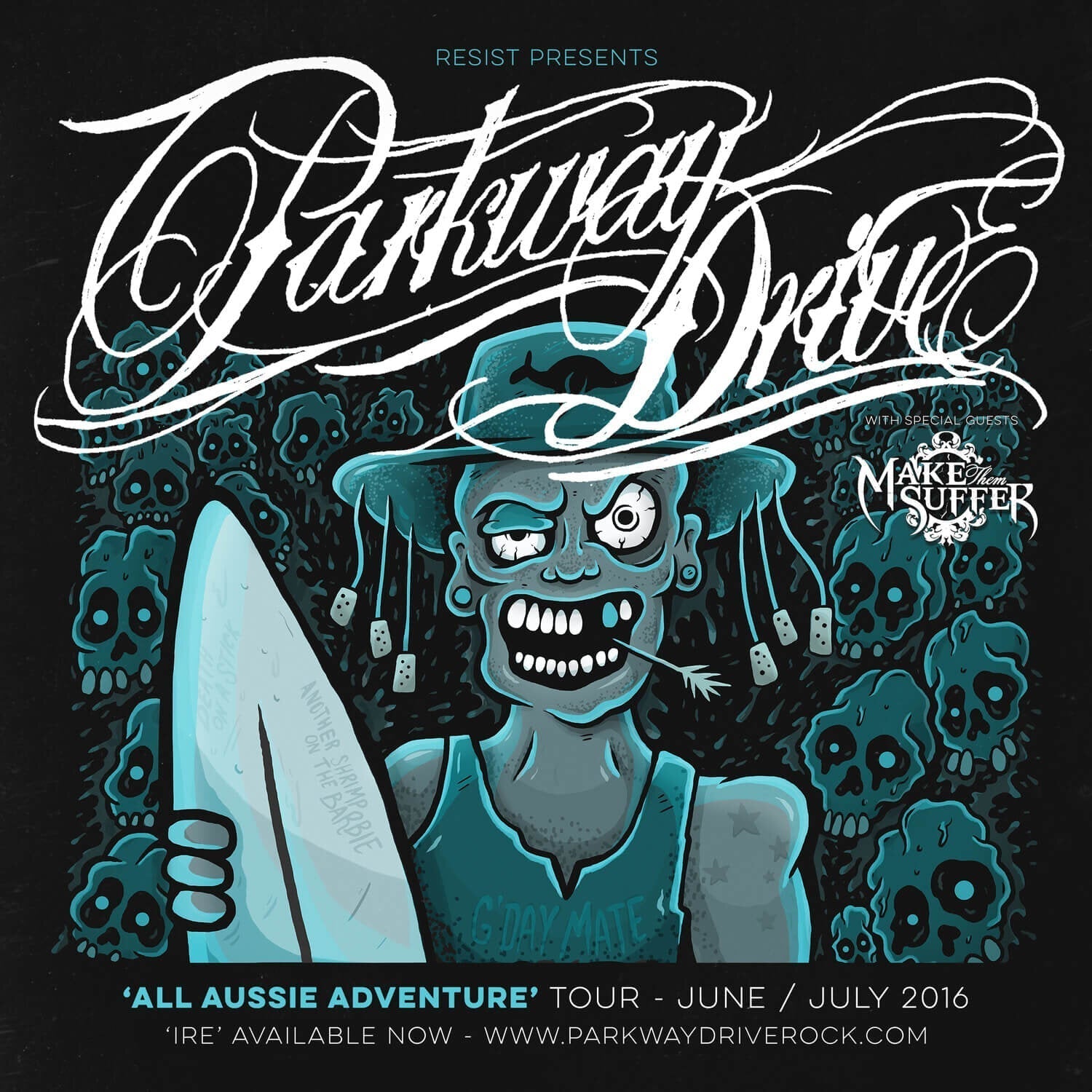 Parkway Drive: 2016 Tour Poster