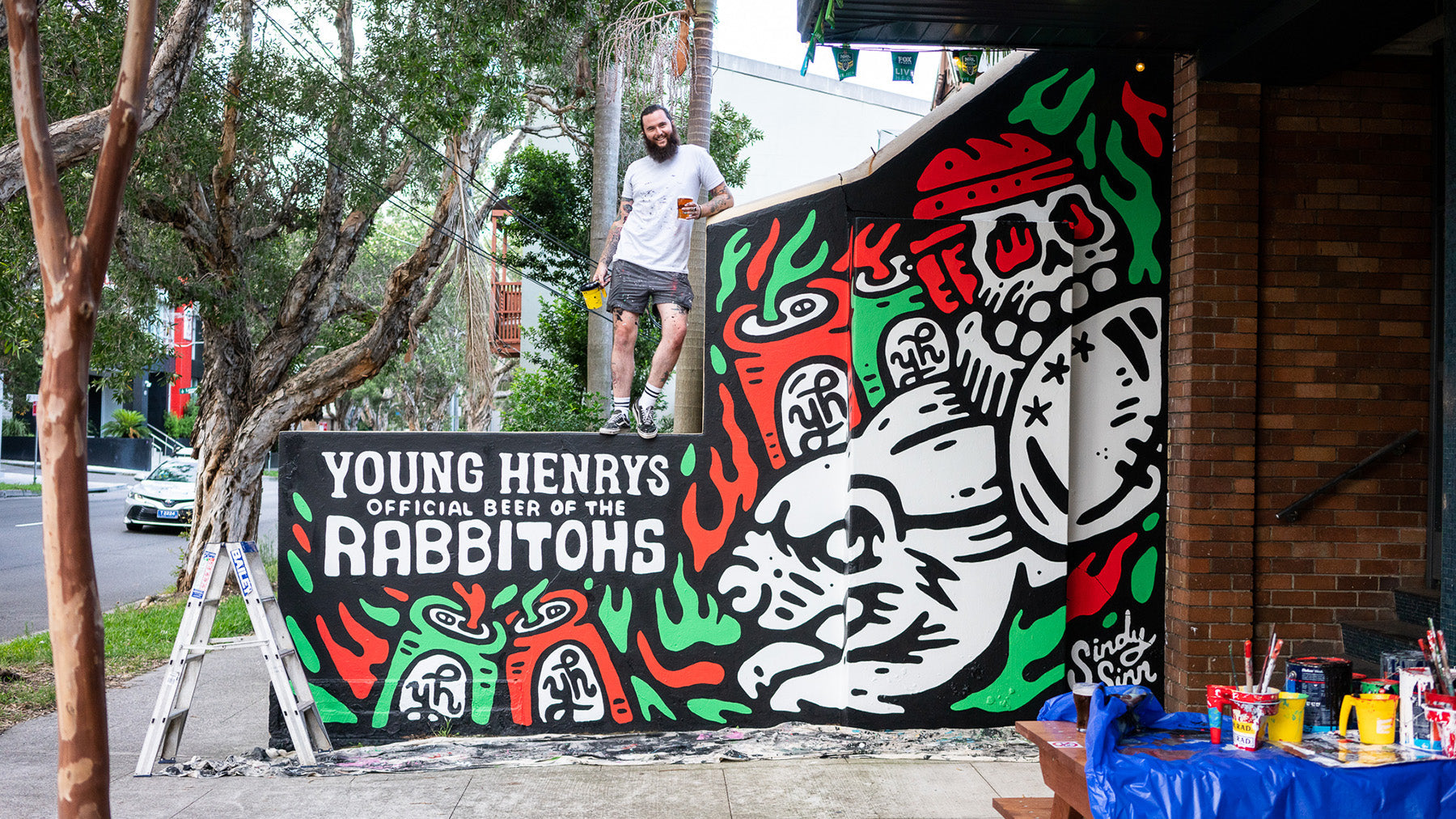 Young Henrys – Rabbitohs Mural
