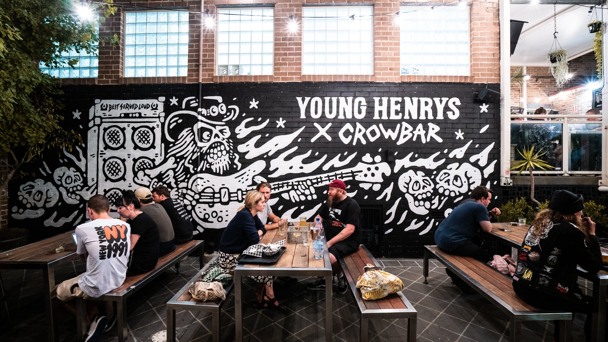 Young Henrys X Crowbar: Lemmy Beer-Garden Mural
