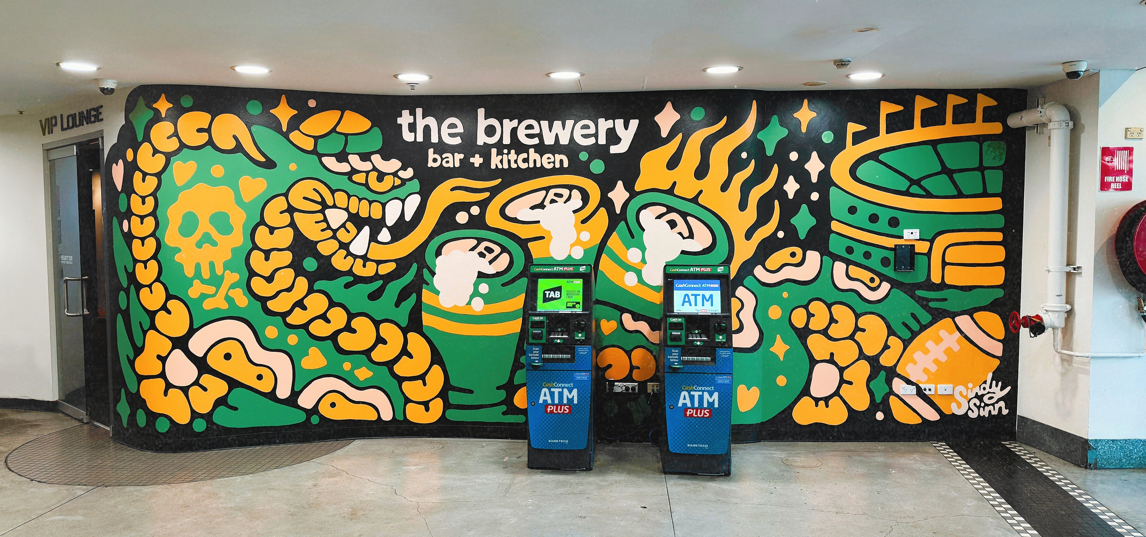 Novotel Brewery Bar – Homebush Mural Artwork