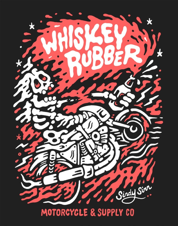 Speed Drawing: Whiskey Rubber Shirt Design