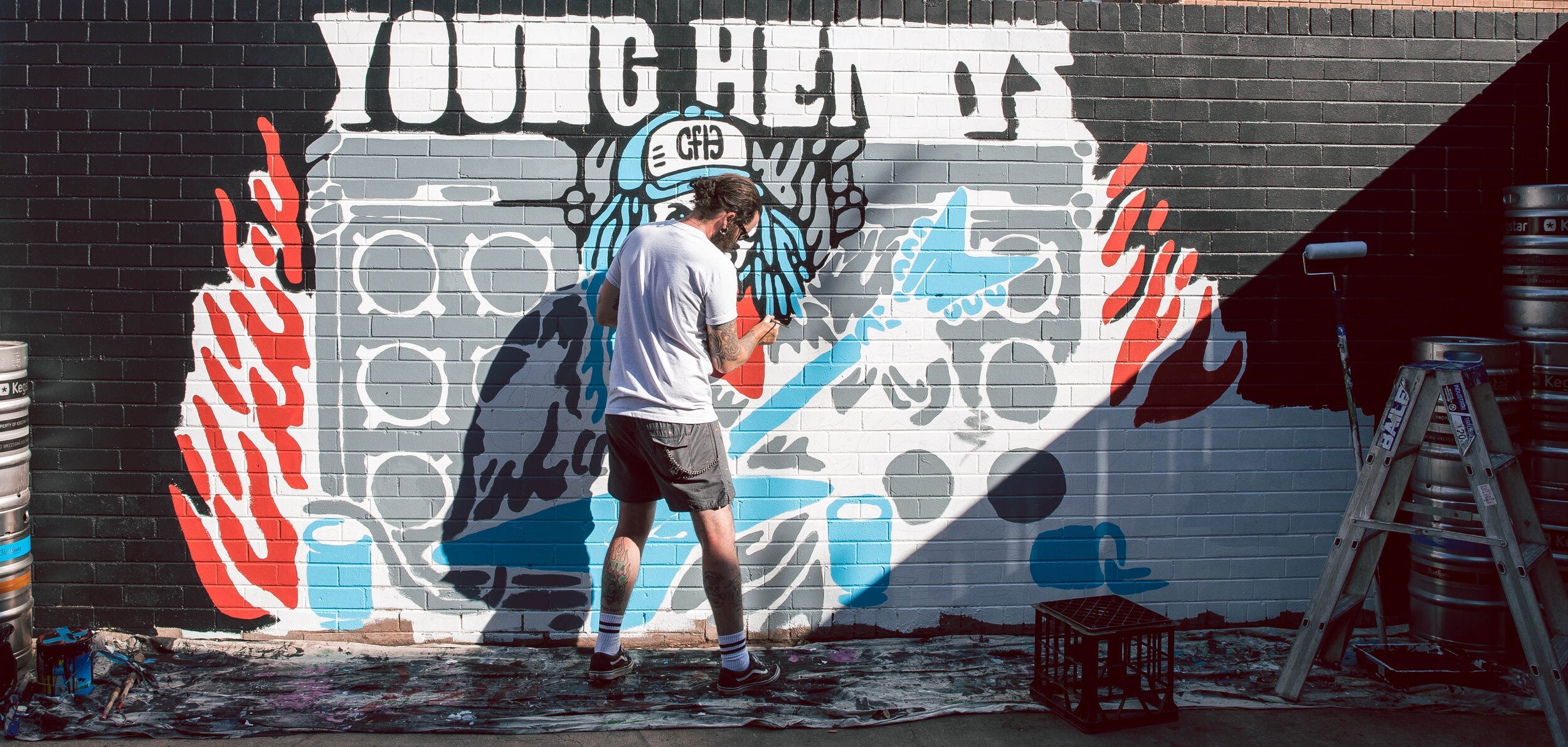 Basement Bar: Dimebag Mural, Canberra