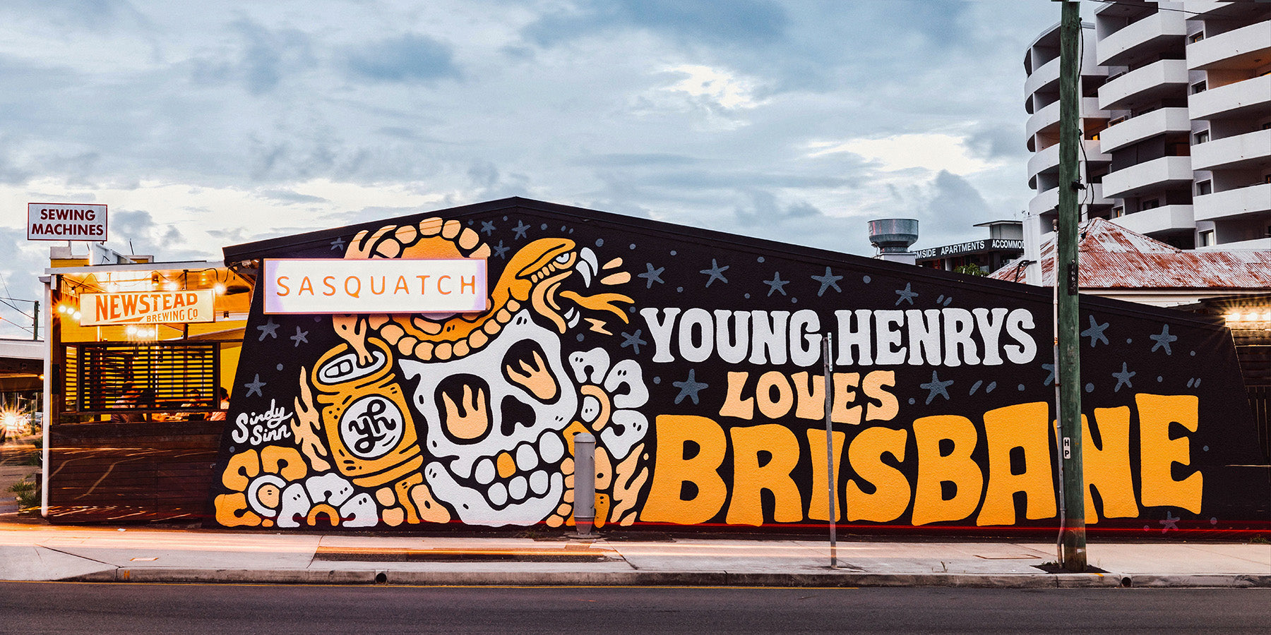 Young Henrys – Sasquatch Hotel Mural QLD