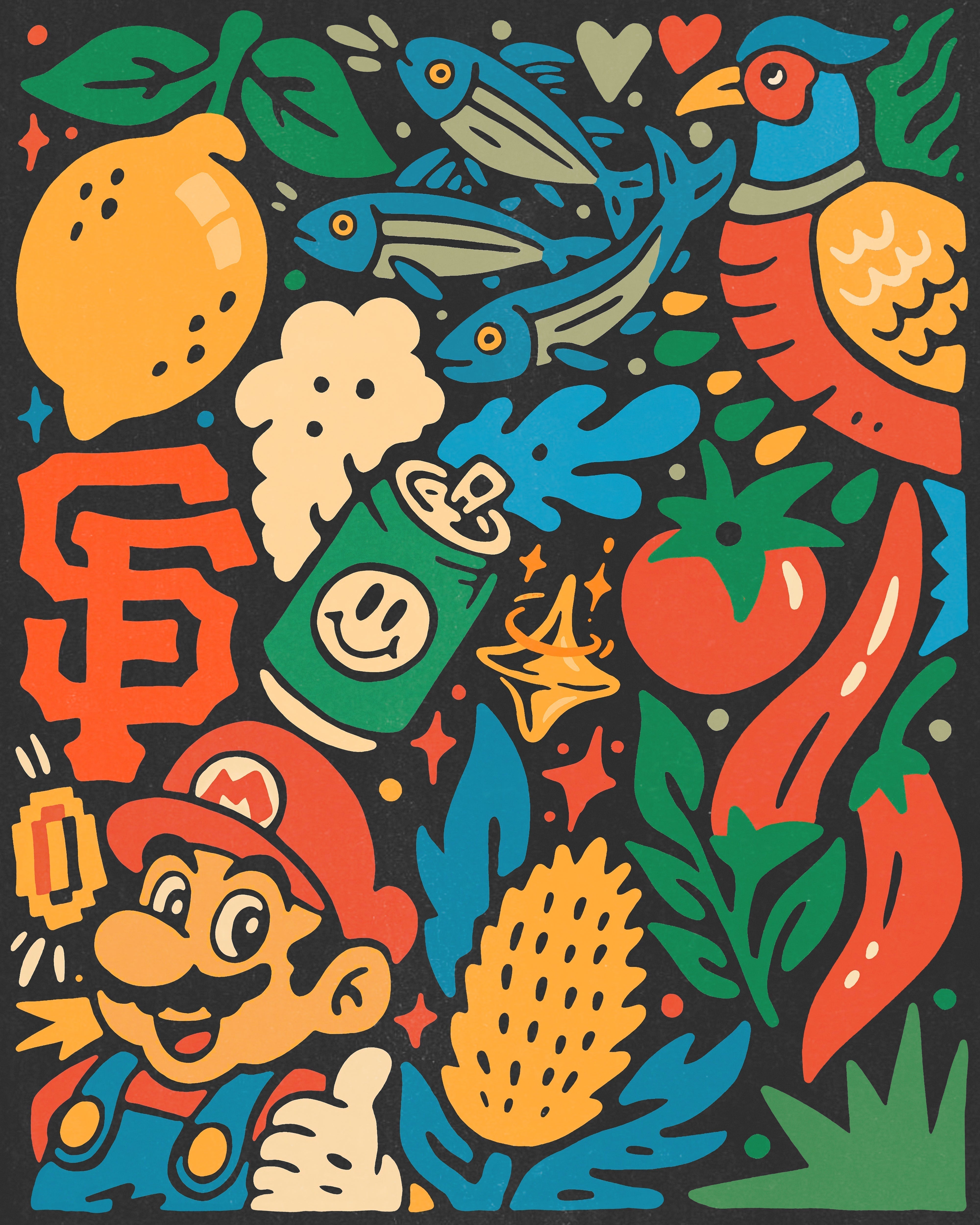 Custom KEG UNIT artwork.