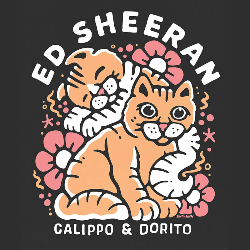 Ed Sheeran: Cats Shirt (Divide Tour)