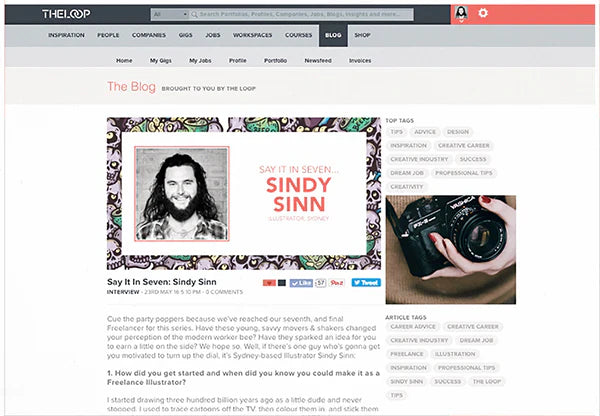 Featured Artist: The Loop'S Freelancer Blog