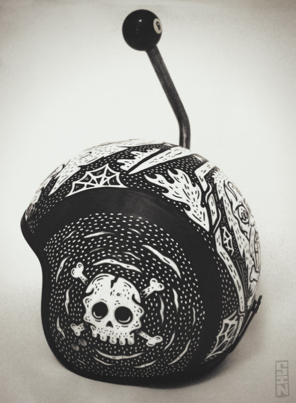 Harley Davidson: Painted Helmet For 'Love Of Lids'