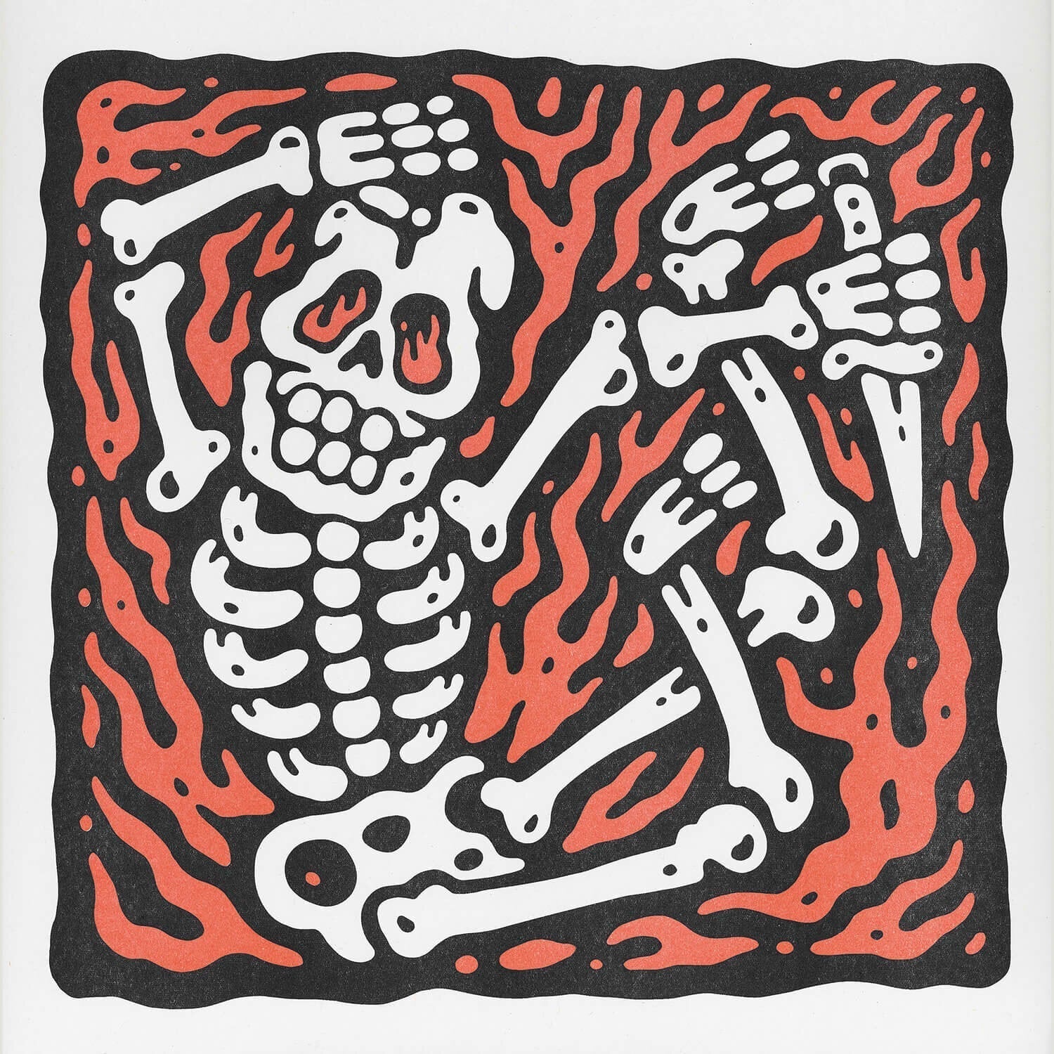 Skeleton Box: Risograph Prints