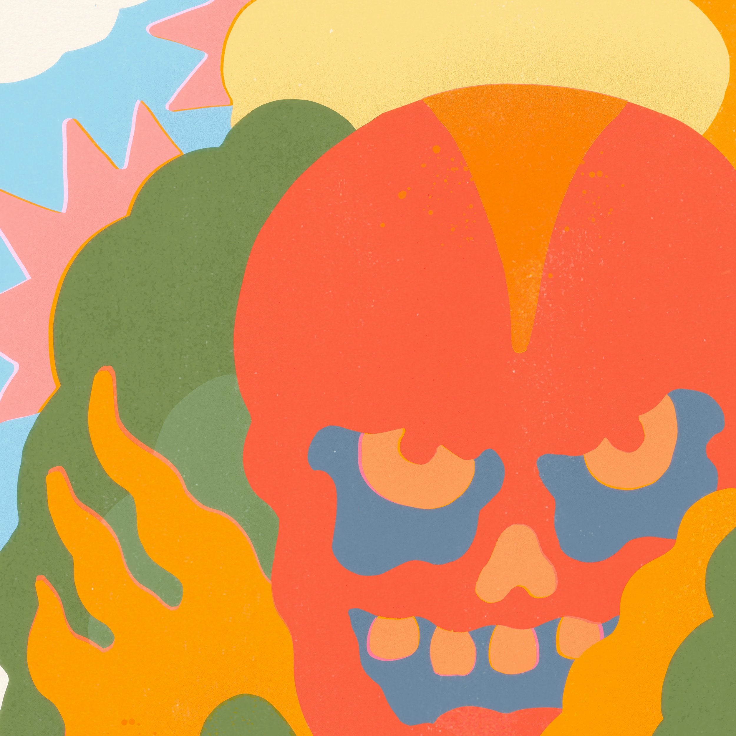 DEMON IN THE HILLS - A2 GICLEE PRINT