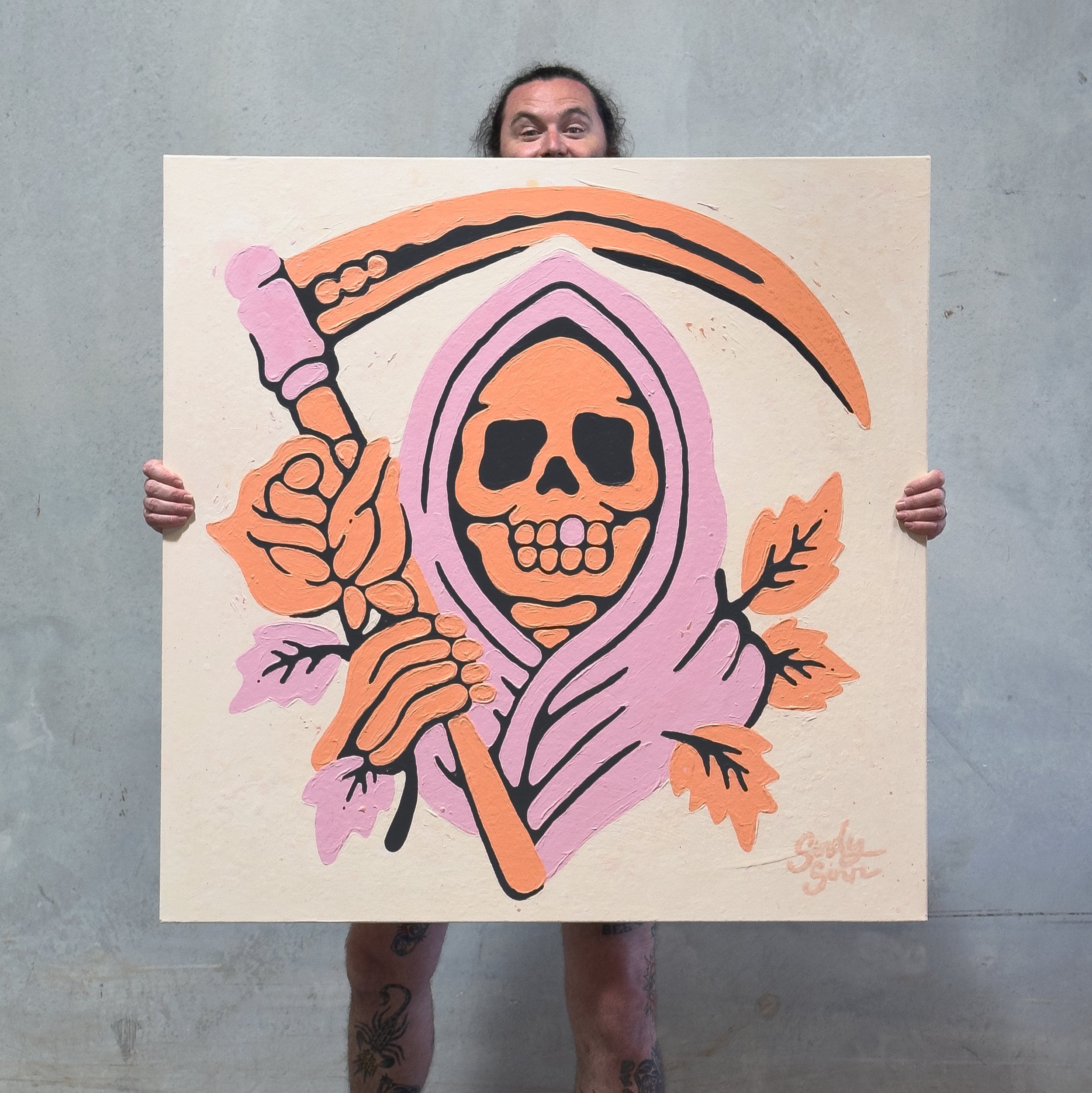 DESERT REAPER - Hand Painted Canvas (Original)