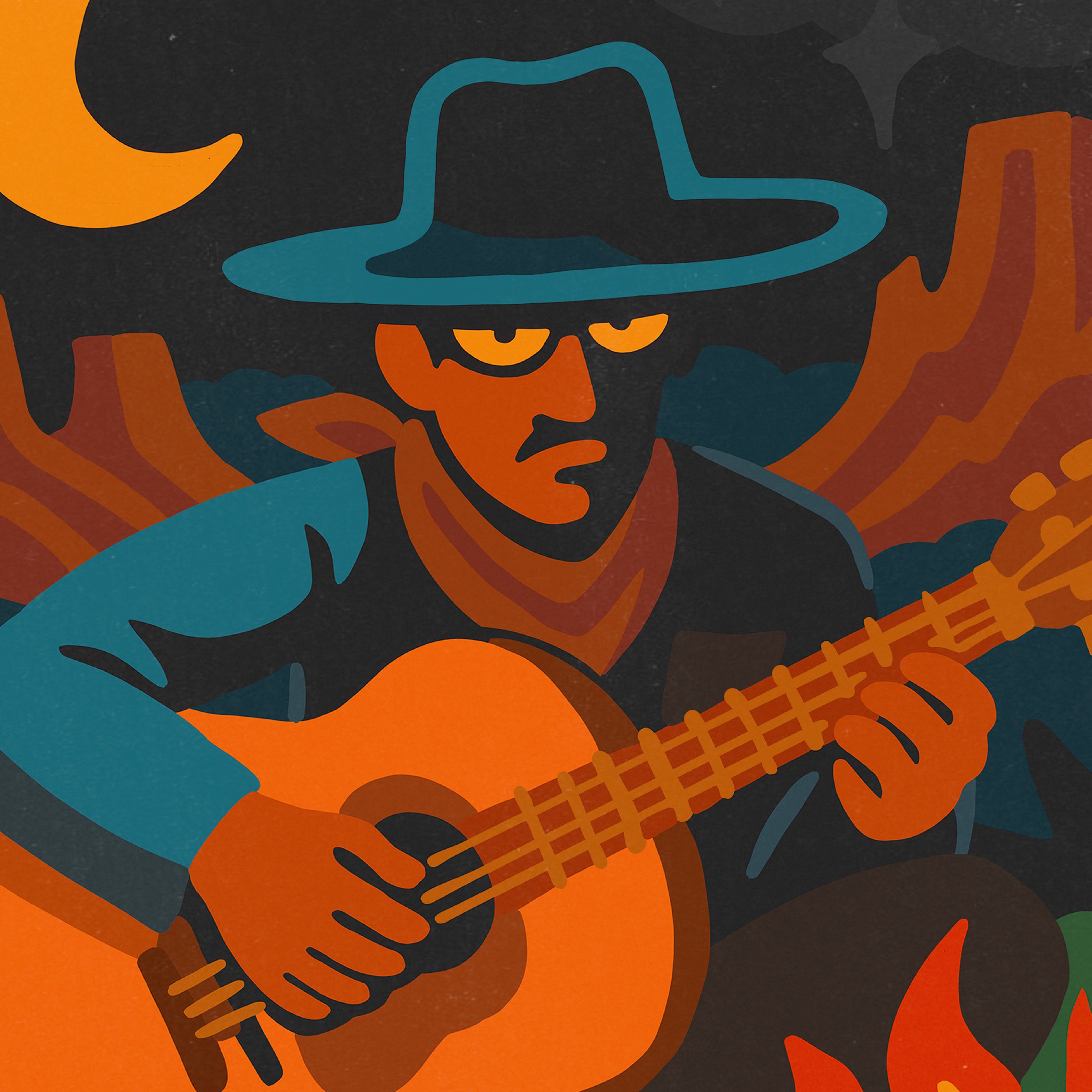MOONSHINE: A2 GICLEE PRINT