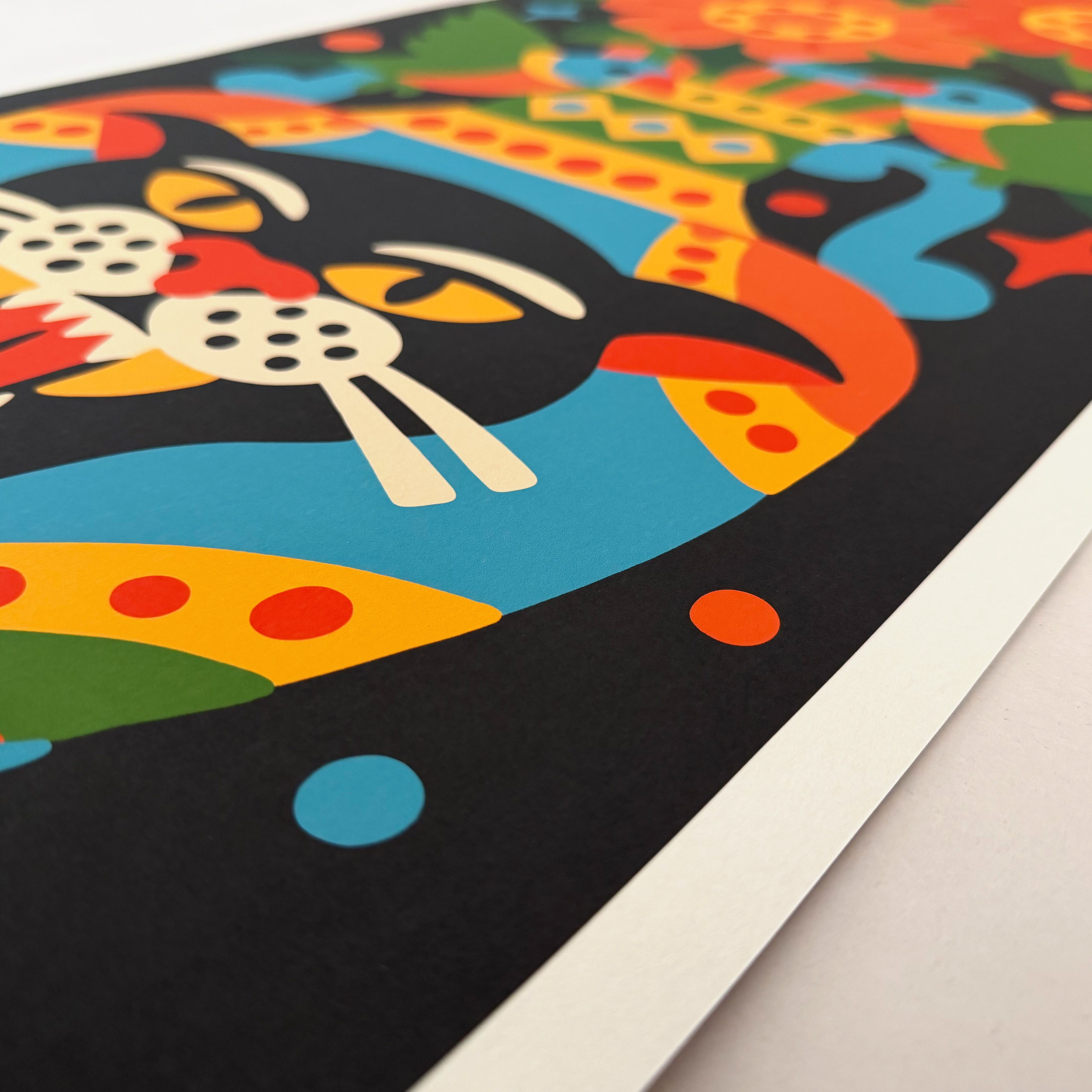 PANTHER POT - 40 X 98CM PRINT