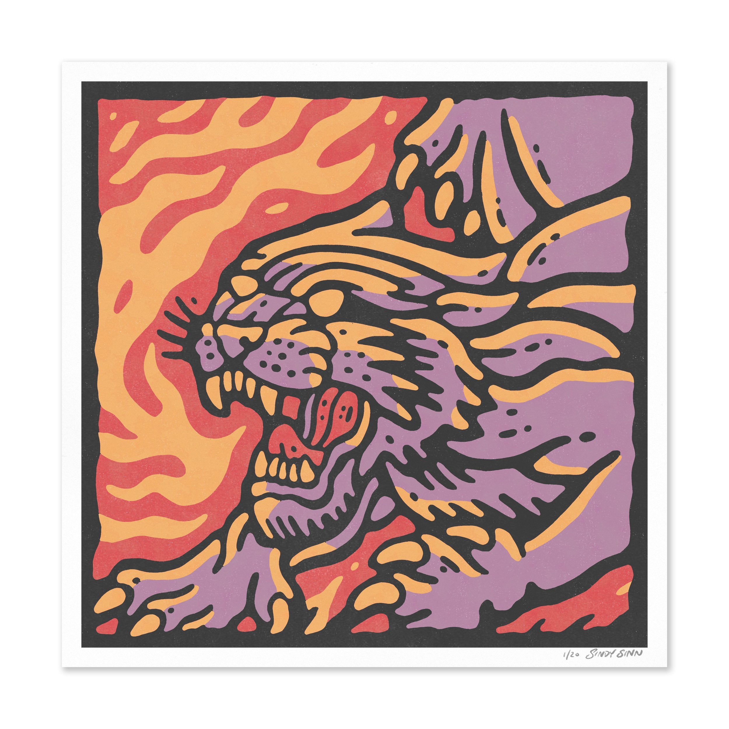 PANTHER - 40x40cm GICLEE PRINT