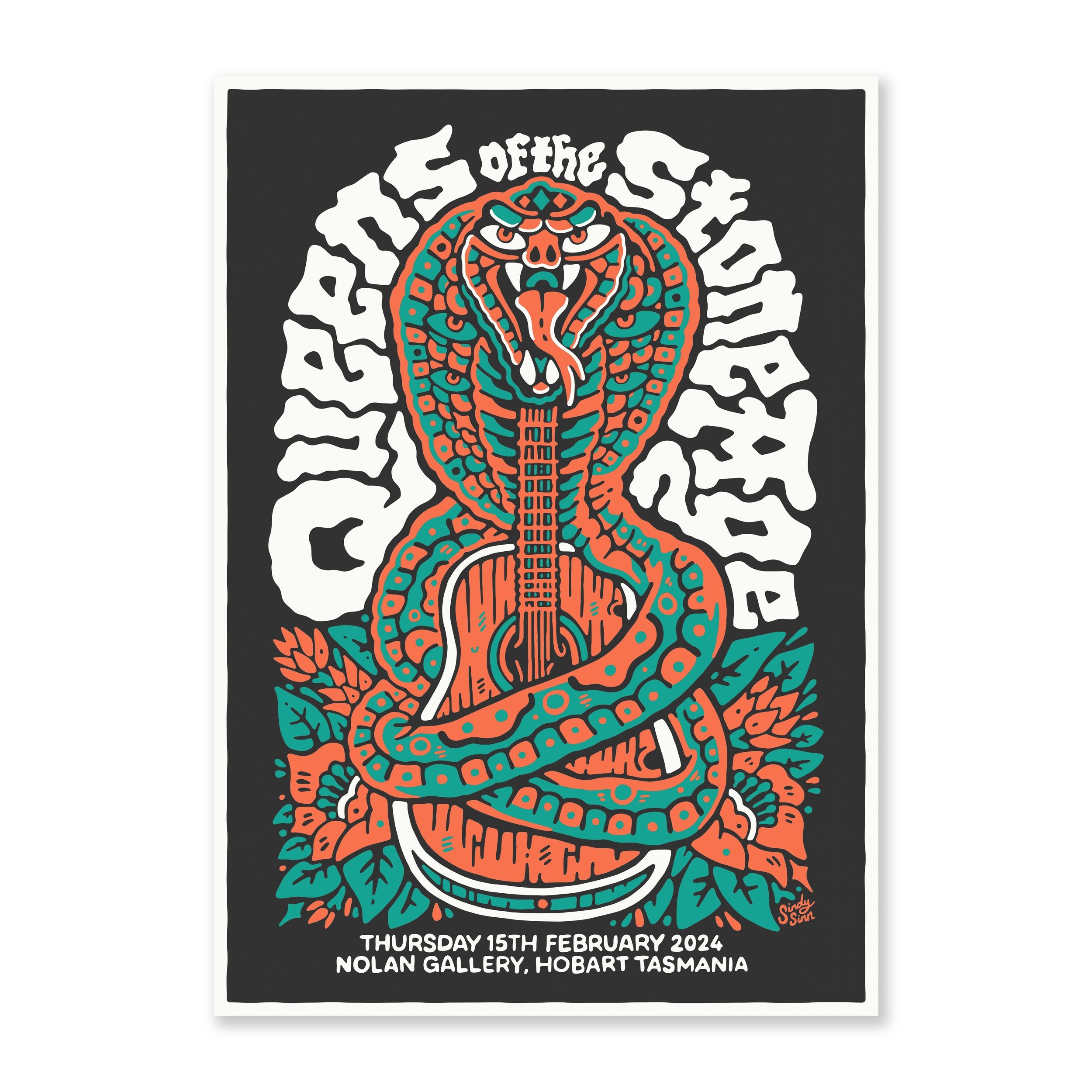 QOTSA - 15th Feb Hobart Tour Poster (A2)