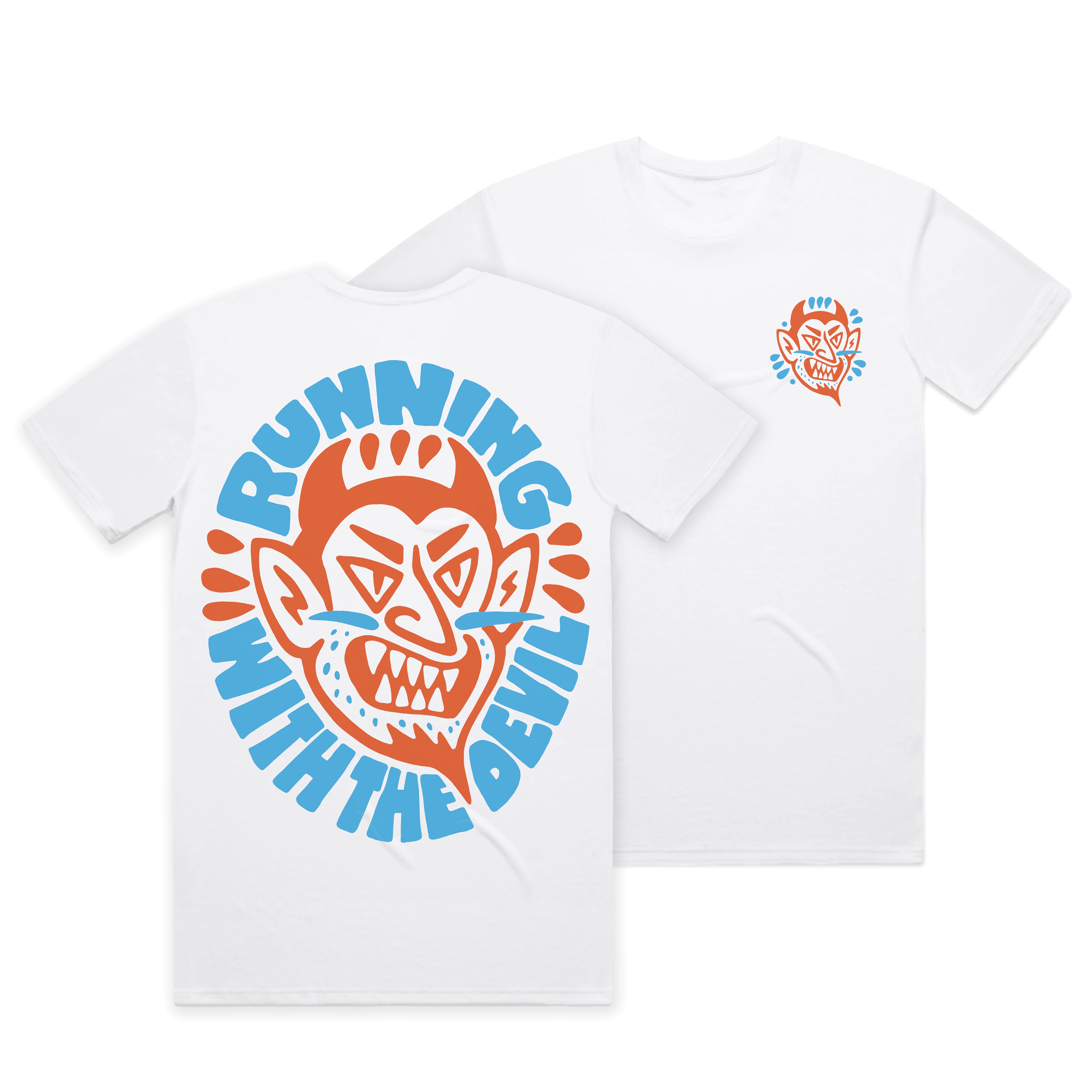 RUNNING WITH THE DEVIL - PRESALE ATHLETIC TEE
