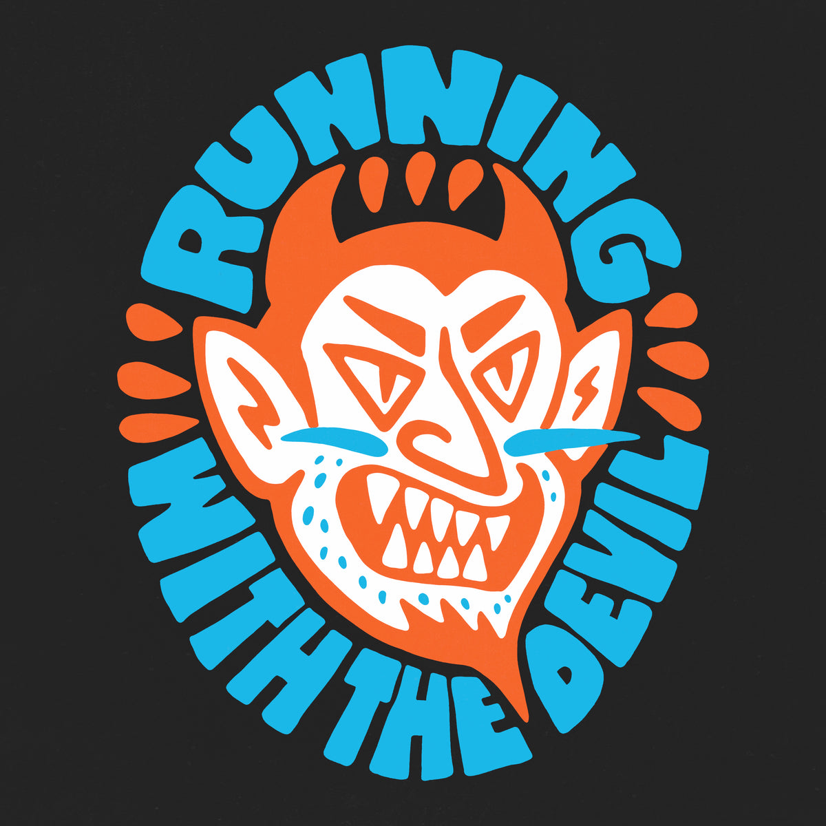 RUNNING WITH THE DEVIL - PRESALE ATHLETIC TEE (BLACK)