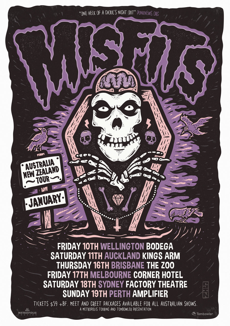 The Misfits A2 Tour Poster