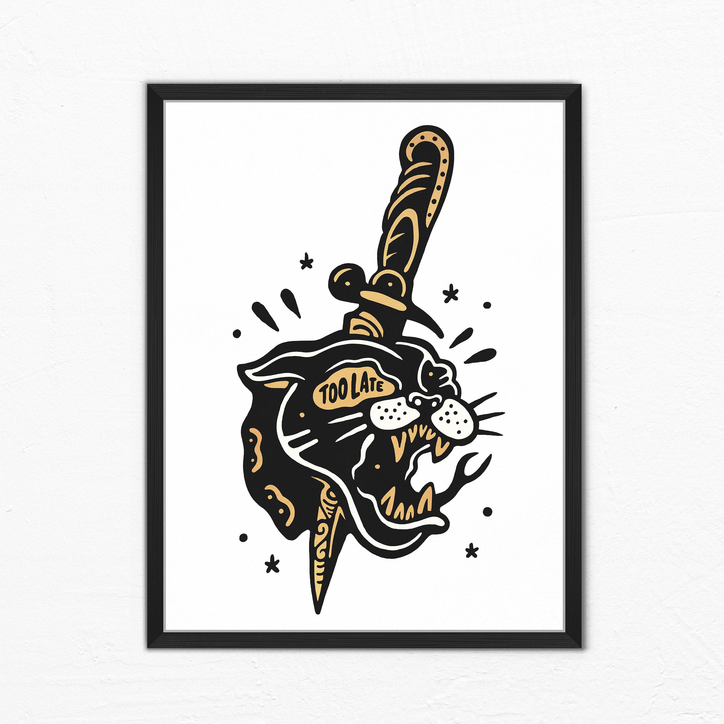 TOO LATE - Exhibition Print