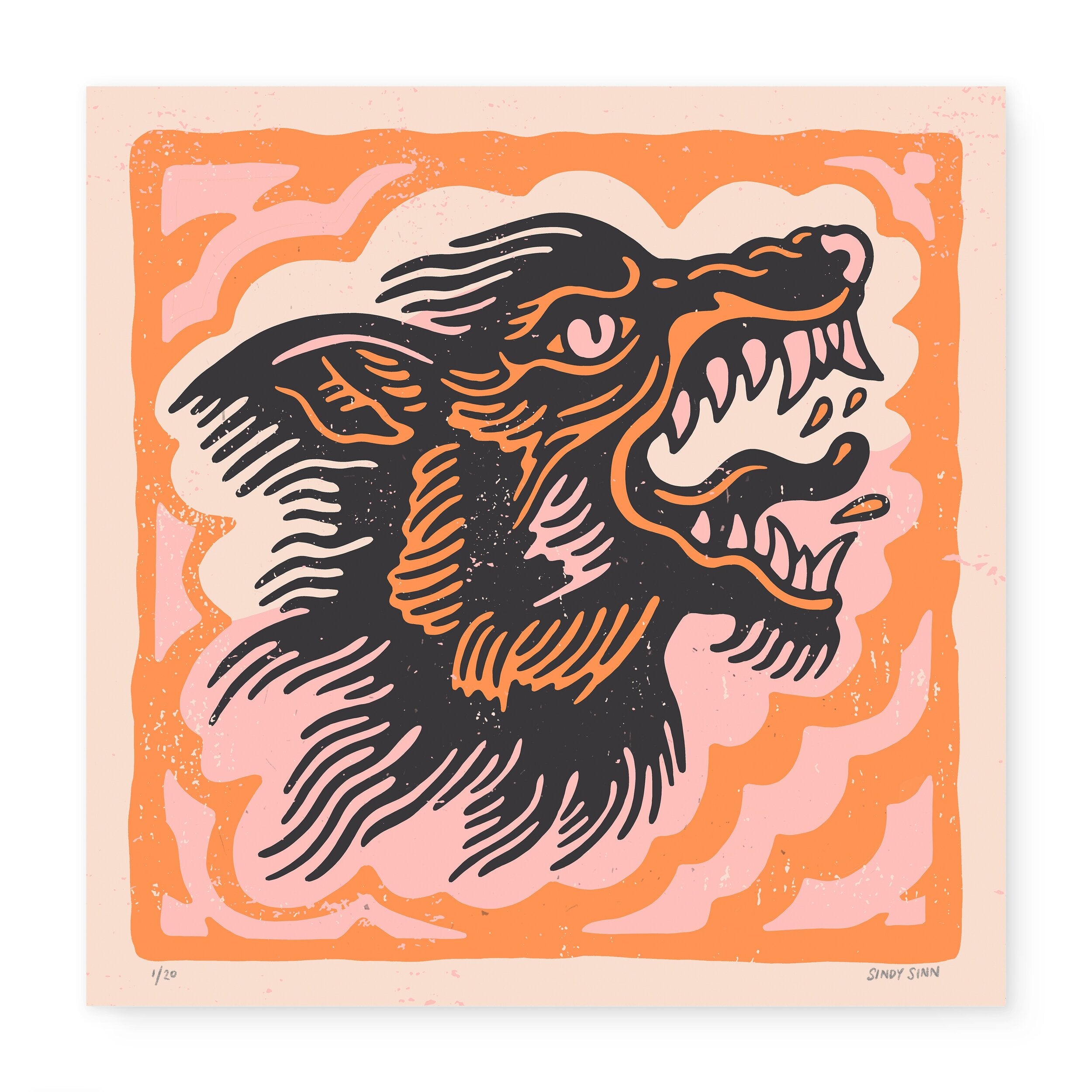 WOLF DESERT - 300GSM PRINT