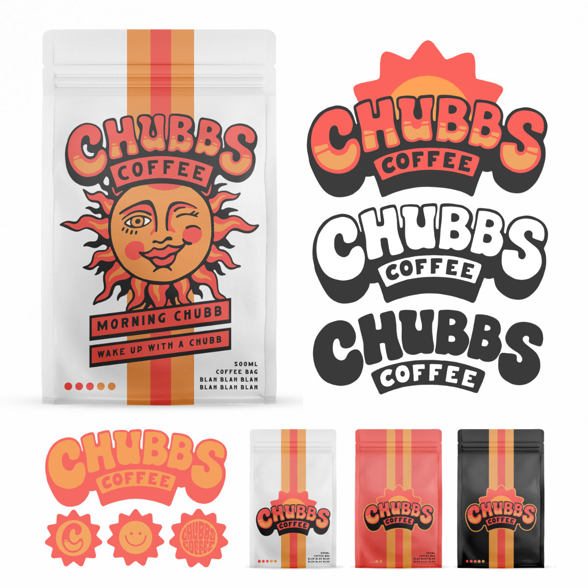 Chubbs - Coffee Illustration