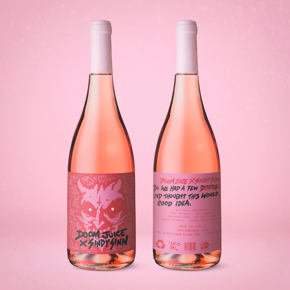 Doom Jiuce - Wine Label And Shirt