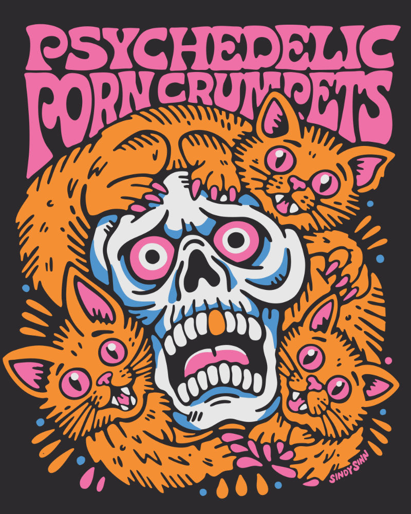Psychedelic Porn Crumpets - Meow Shirt