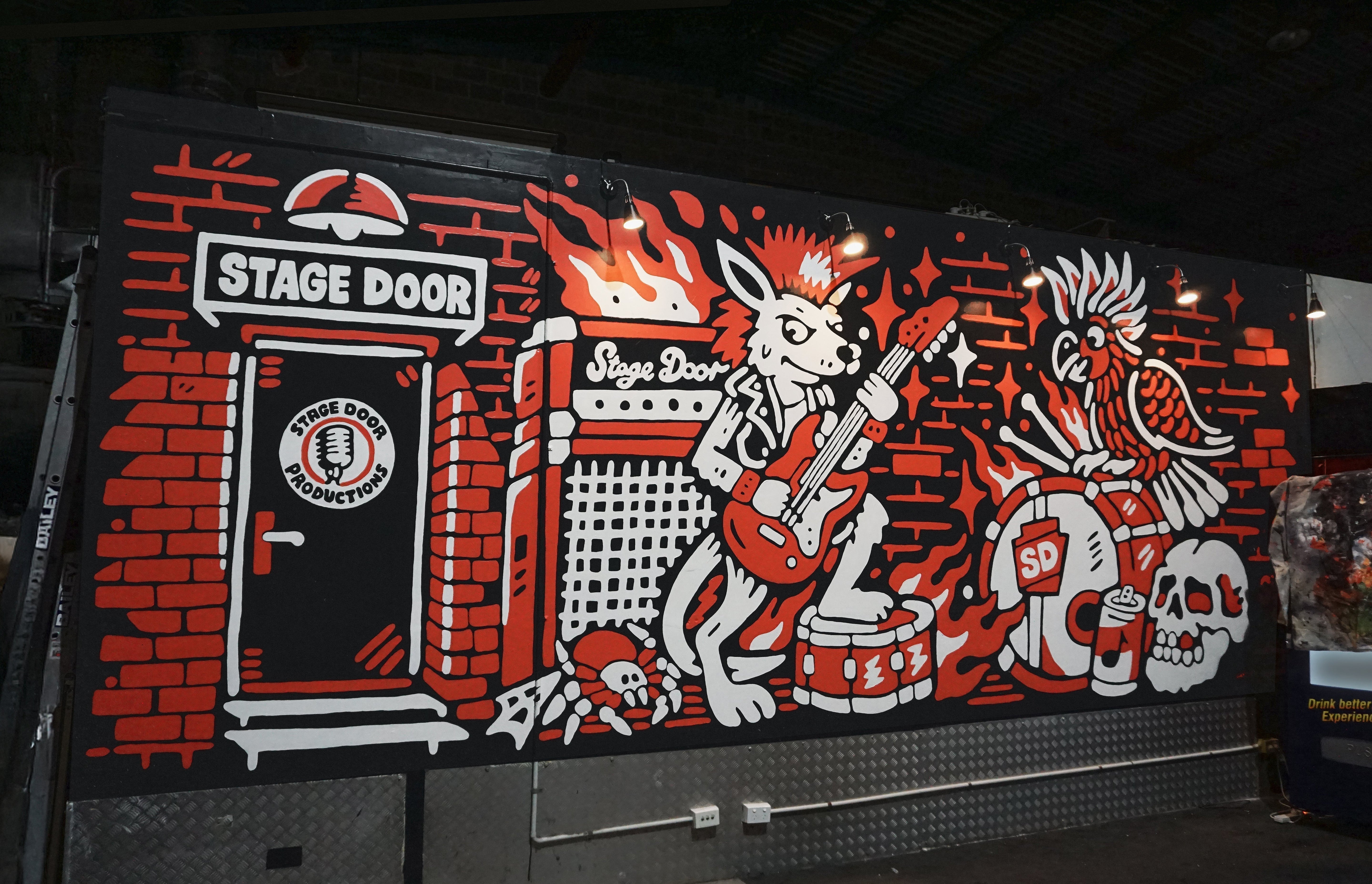 STAGE DOOR - Rehearsal Studio Mural, Alexandria