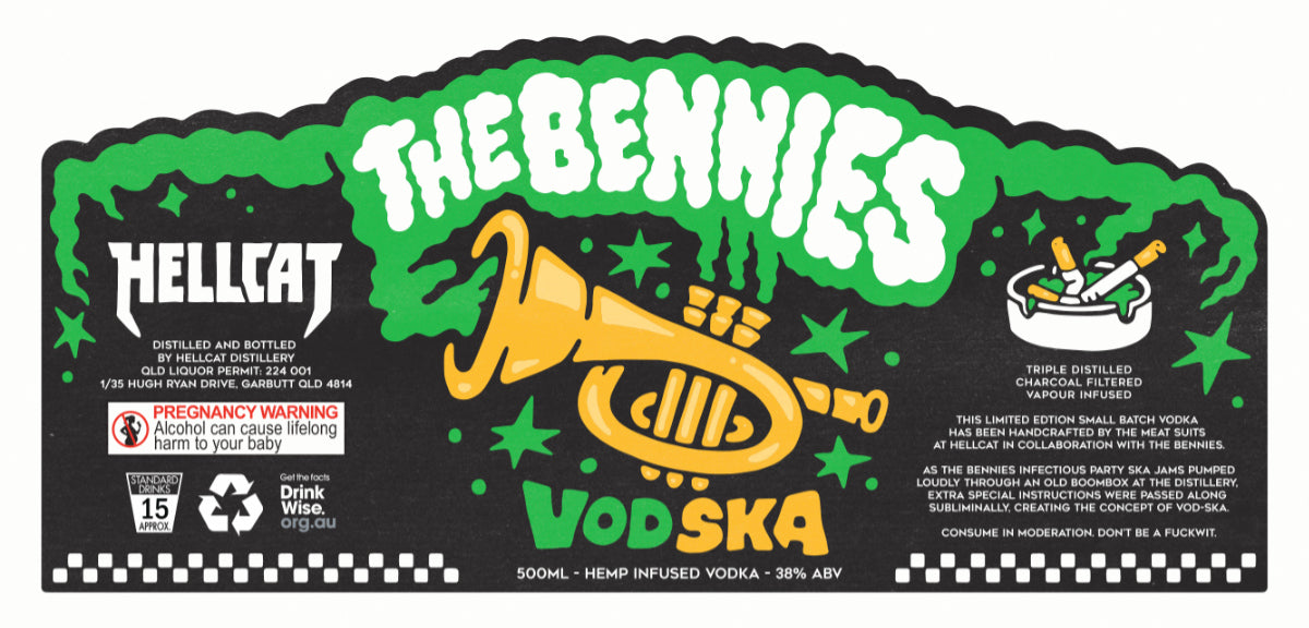 The Bennies - Vodka Label