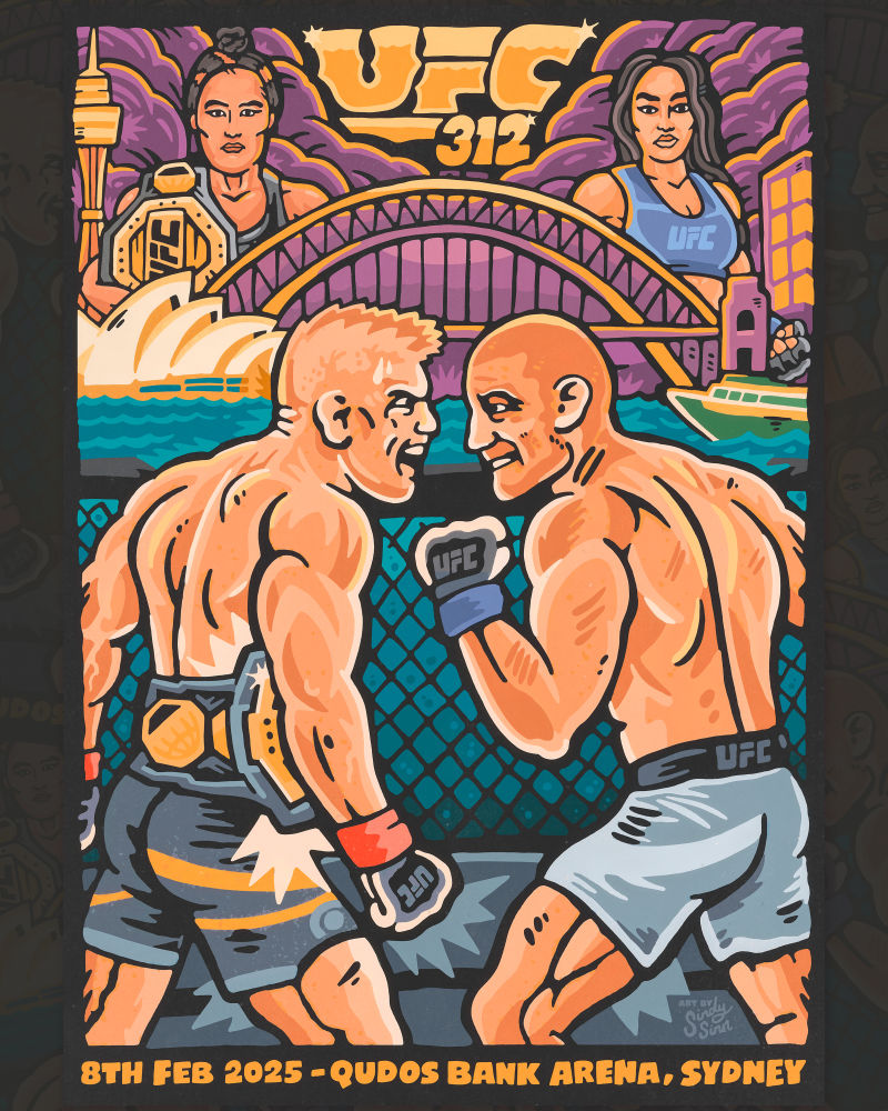 Ufc 312 Poster Artwork Ufc 312 poster artwork