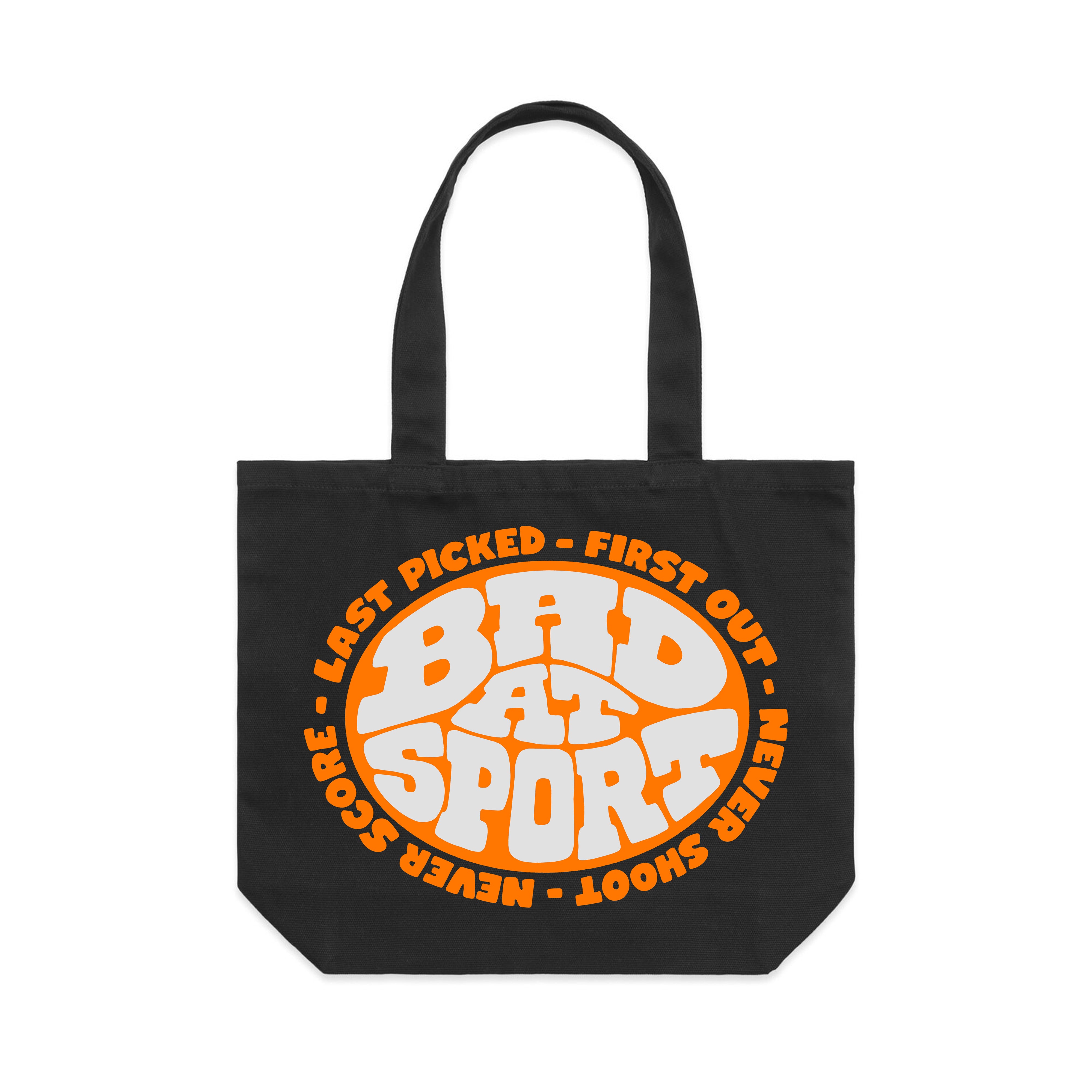 BAD AT SPORTS - XL TOTE BAG PRESALE
