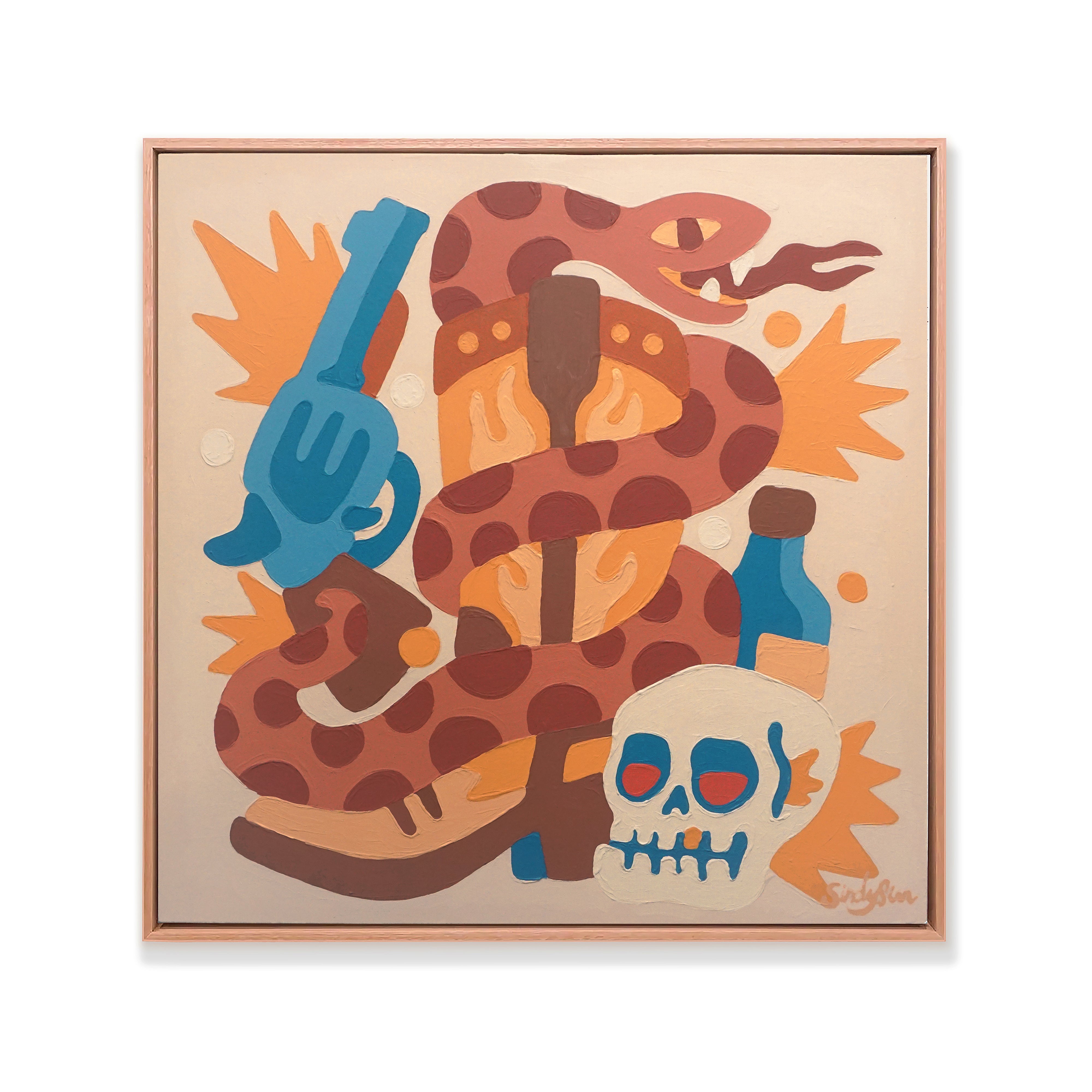 SNAKEBITE: Handpainted Canvas (Original)