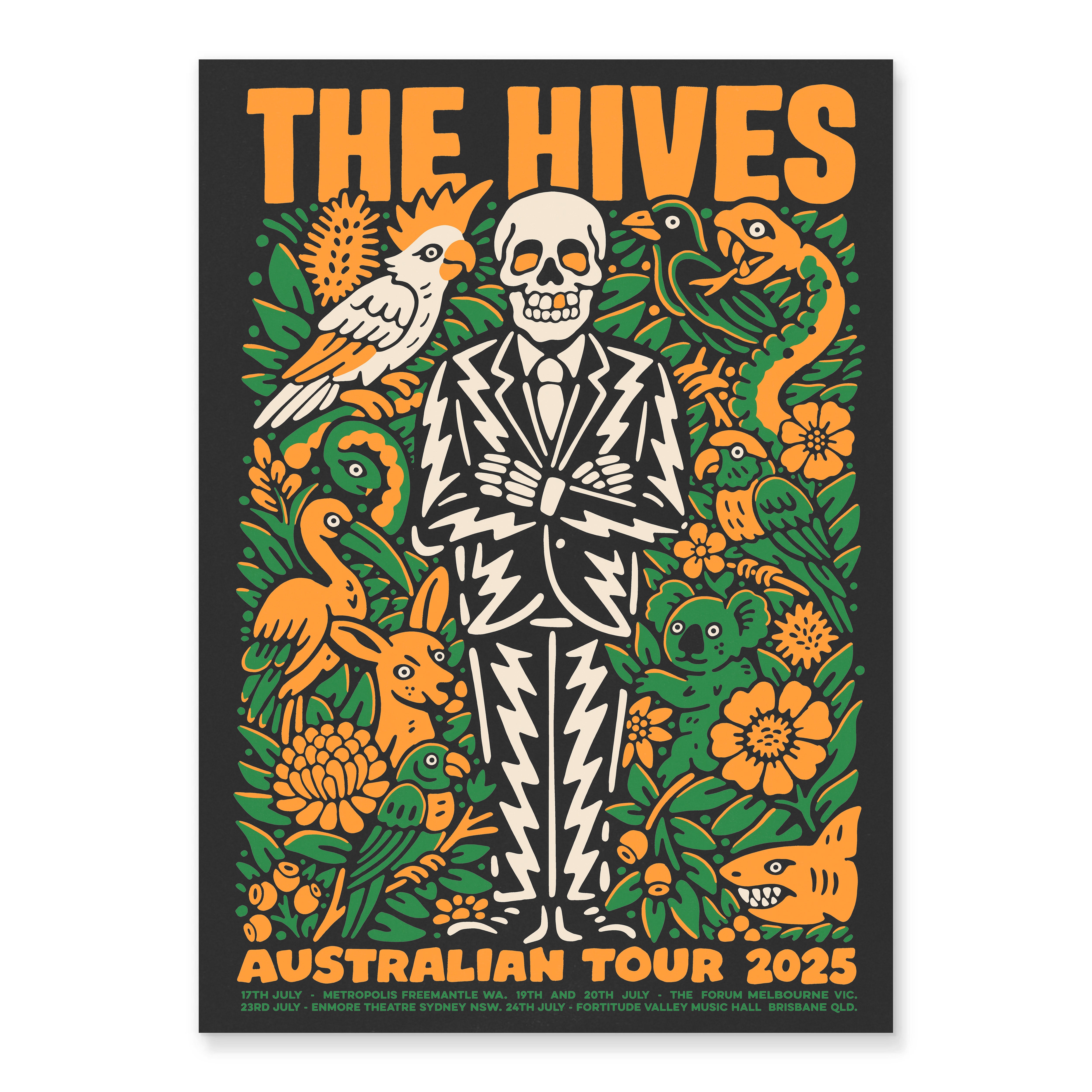 THE HIVES - AUS TOUR POSTER '25 [A2)