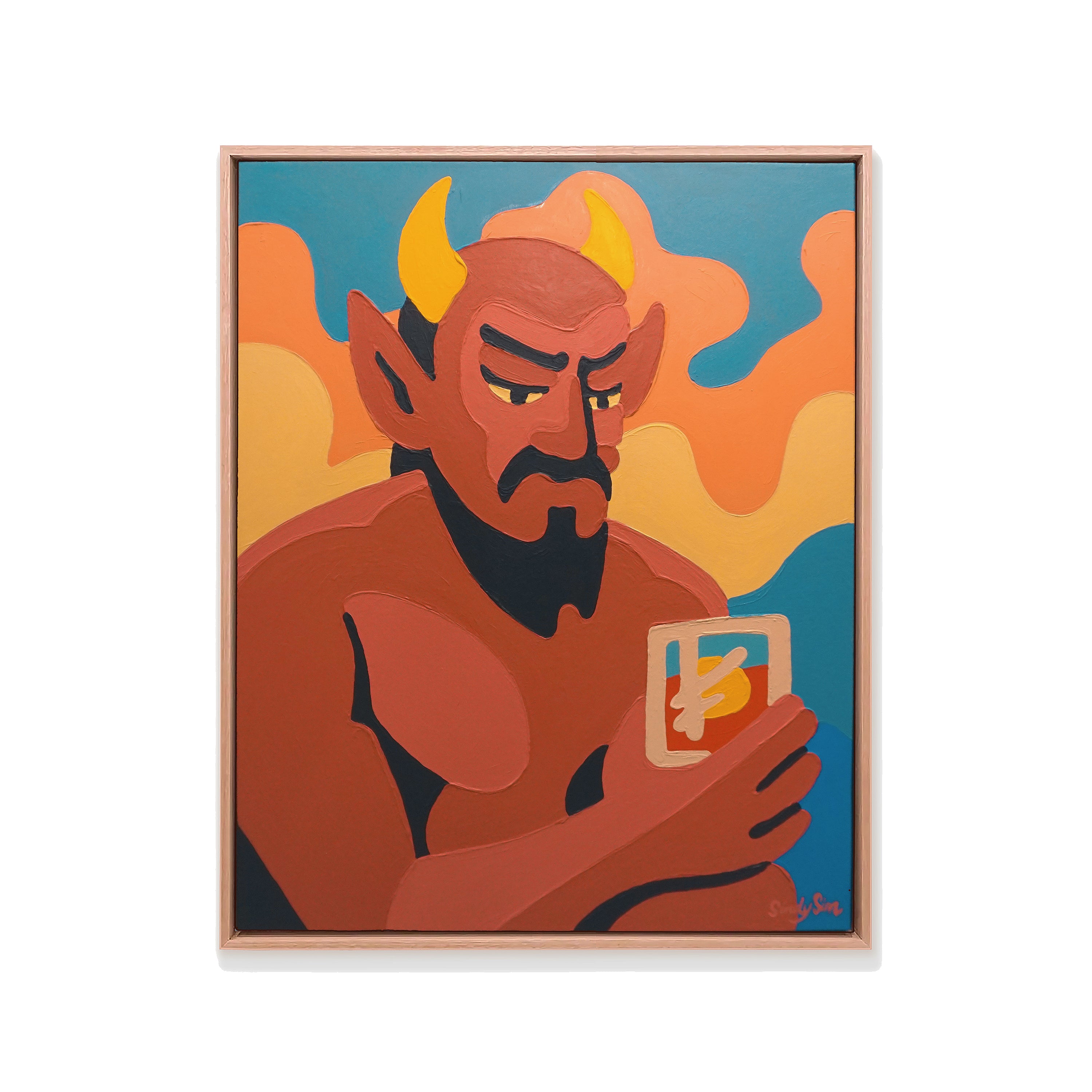 TOUGH DAY IN HELL: Hand-painted Canvas (Original)